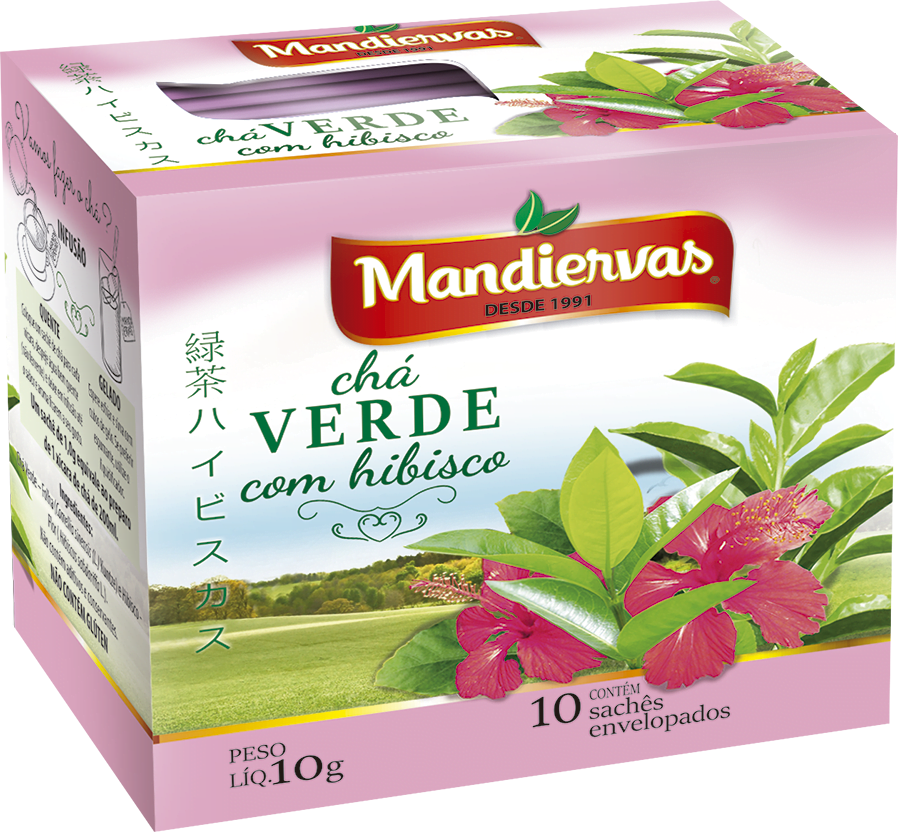 Verde-com-hibisco